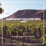 Agronomy MCQ Questions with Answers