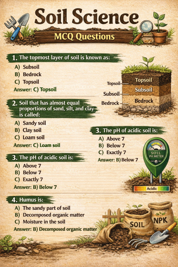 Soil Science MCQ Questions
