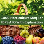 1000 Horticulture Mcq Questions with answers