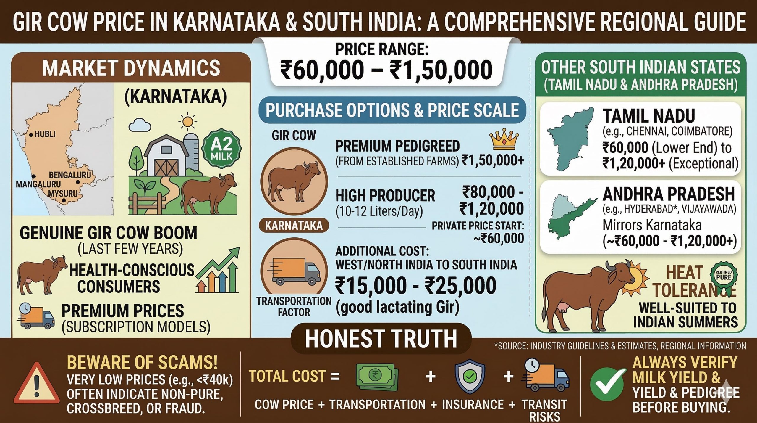 Gir Cow Price in Karnataka and South India